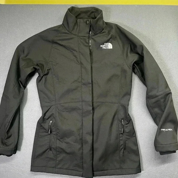 The North Face Apex Barrier SoftShell Jacket Coat Womens S waterproof Black - Picture 1 of 8